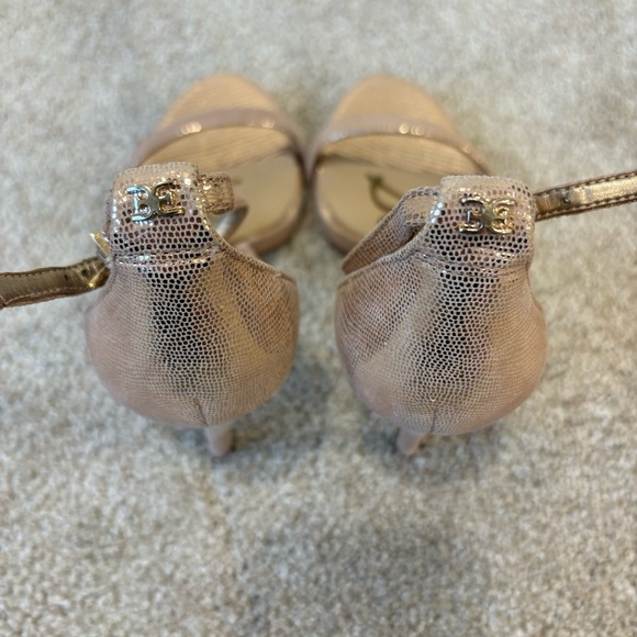 Sam Edelman Arielle Pink Sparkly Strappy Heel Pump Sexy Formal Dressy Metallic - Picture 8 of 10